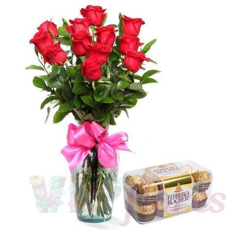 12 Rosas y Chocolates